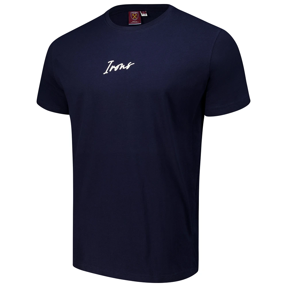 Men's Navy West Ham United Streetwear T-Shirt