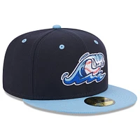 Men's New Era Navy West Michigan Whitecaps Authentic Collection Alternate Logo 59FIFTY Fitted Hat