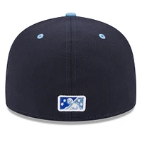 Men's New Era Navy West Michigan Whitecaps Authentic Collection Alternate Logo 59FIFTY Fitted Hat