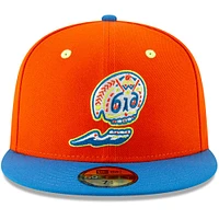 Men's New Era Orange/Blue West Michigan Calaveras Copa de la Diversion 59FIFTY Fitted Hat