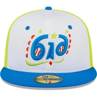Men's New Era White West Michigan Whitecaps Copa De La Diversion 59FIFTY Fitted Hat