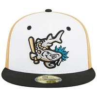 Men's New Era White West Michigan Whitecaps Theme Nights Grand Rapids Dam Breakers  59FIFTY Fitted Hat