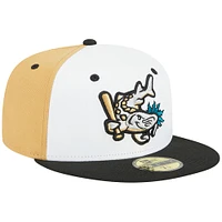 Men's New Era White West Michigan Whitecaps Theme Nights Grand Rapids Dam Breakers  59FIFTY Fitted Hat