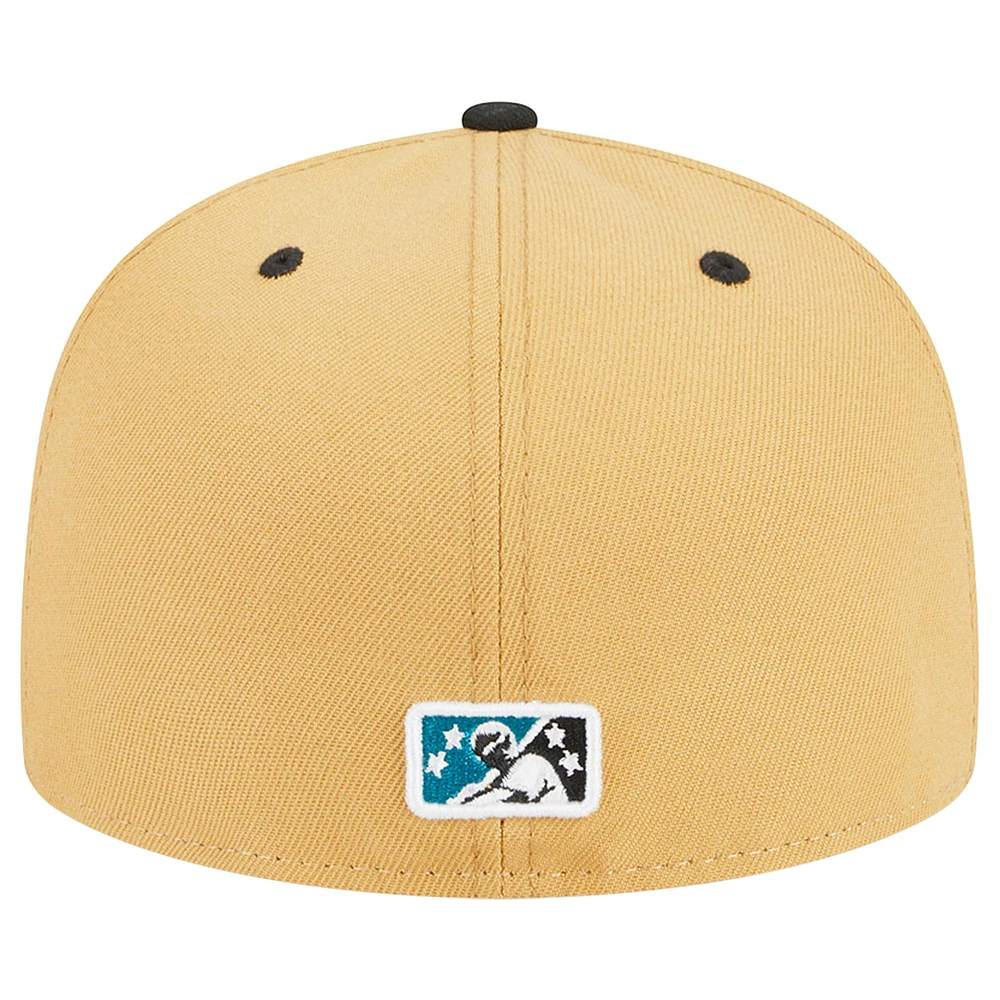 Men's New Era White West Michigan Whitecaps Theme Nights Grand Rapids Dam Breakers  59FIFTY Fitted Hat