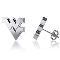 Dayna Designs West Virginia Mountaineers Silver Post Earrings