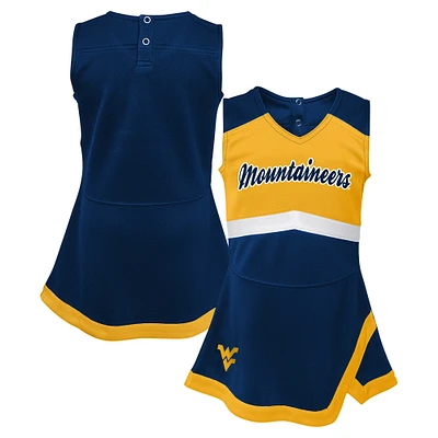 Robe pull capitaine des West Virginia Mountaineers de la marine pour filles