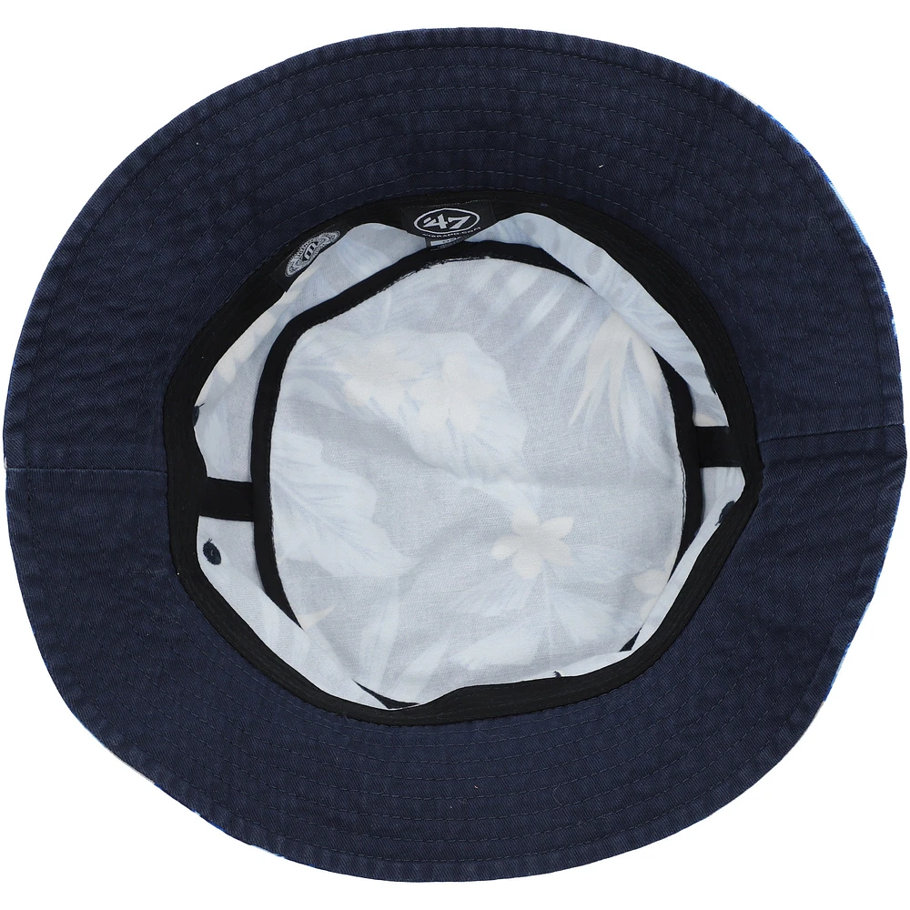 Men's '47 Navy West Virginia Mountaineers Tropicalia Bucket Hat