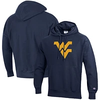Champion Navy West Virginia Mountaineers Vault Logo Reverse Weave Pull à capuche pour homme