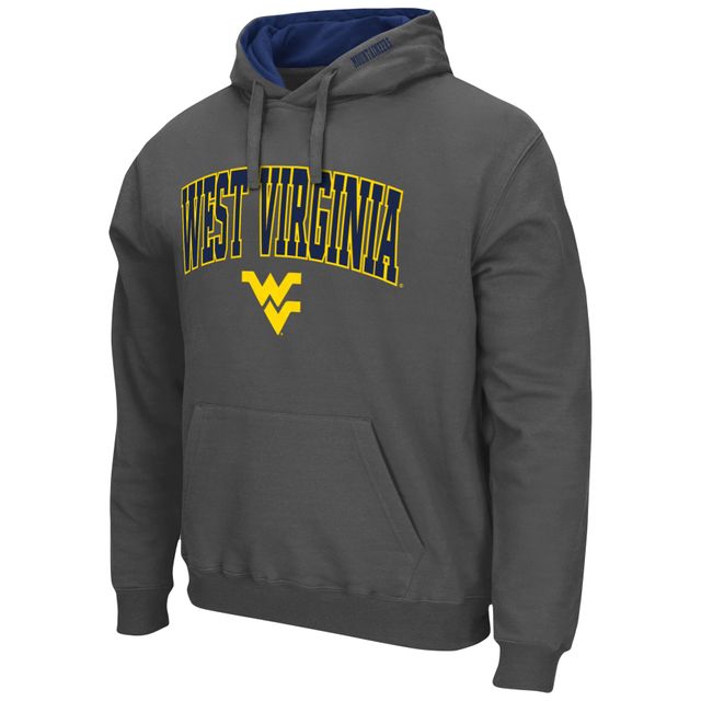 Chandail à capuchon Colosseum Charcoal West Virginia Mountaineers Arch & Logo 3.0 pour hommes