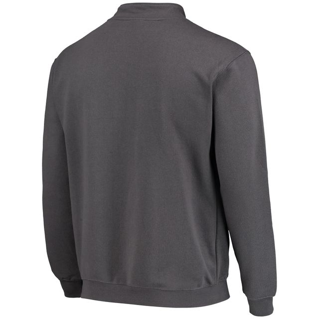 Veste Colosseum Charcoal West Virginia Mountaineers Tortugas Logo Quarter-Zip pour homme