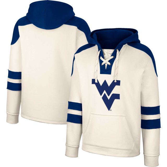 Sweat à capuche Colosseum West Virginia Mountaineers 4.0 Vintage lacets pour homme