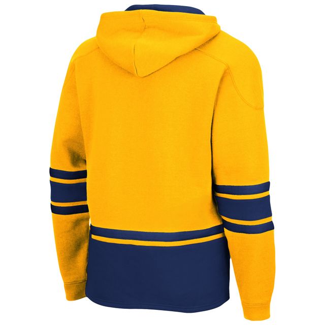 Sweat à capuche Colosseum Gold West Virginia Mountaineers Lace Up 3.0 pour homme