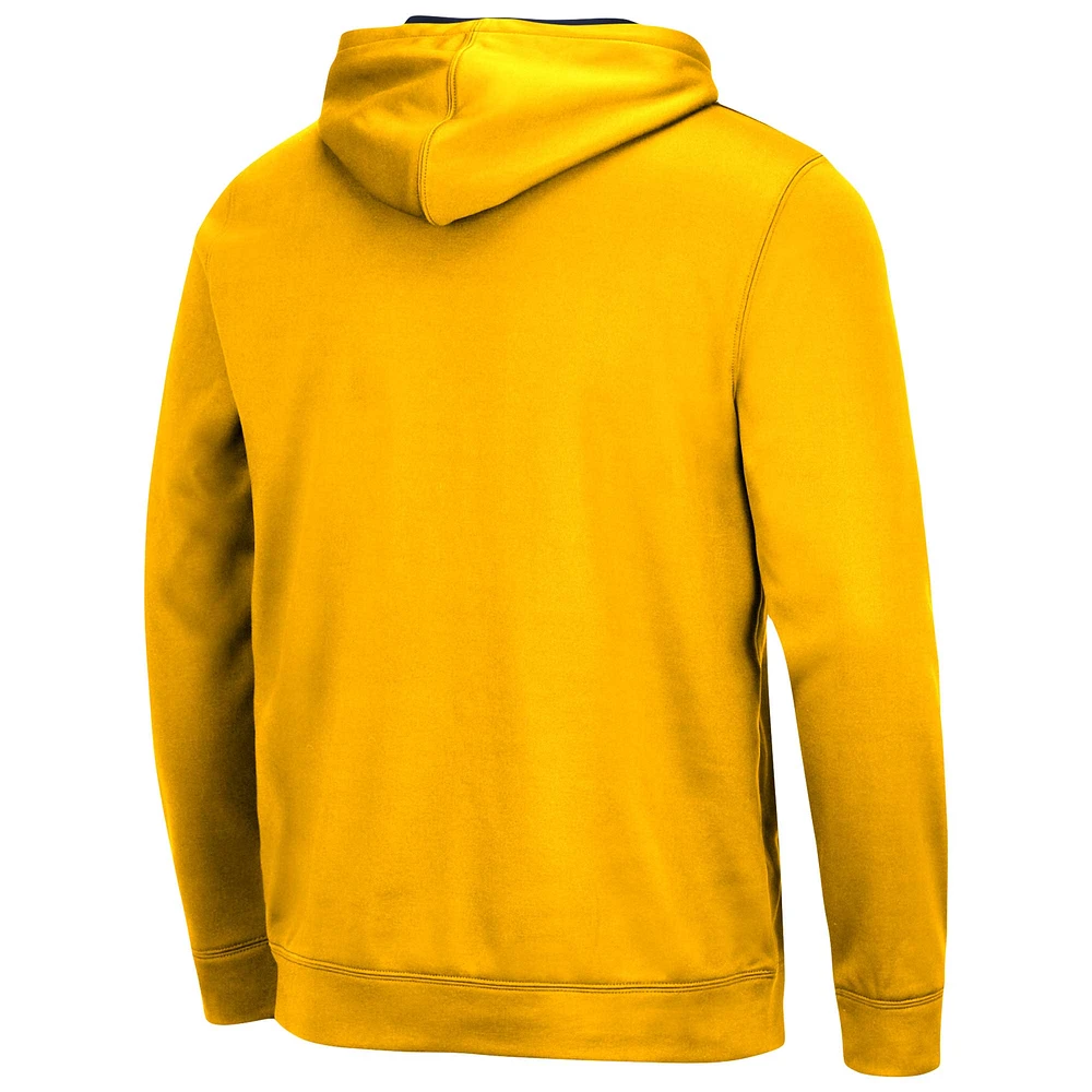 Men's Colosseum Gold West Virginia Mountaineers Resistance Pullover Hoodie