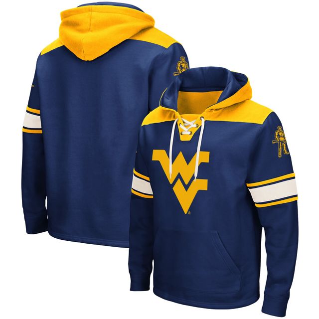 Sweat à capuche lacets Colosseum Navy West Virginia Mountaineers 2.0 pour hommes