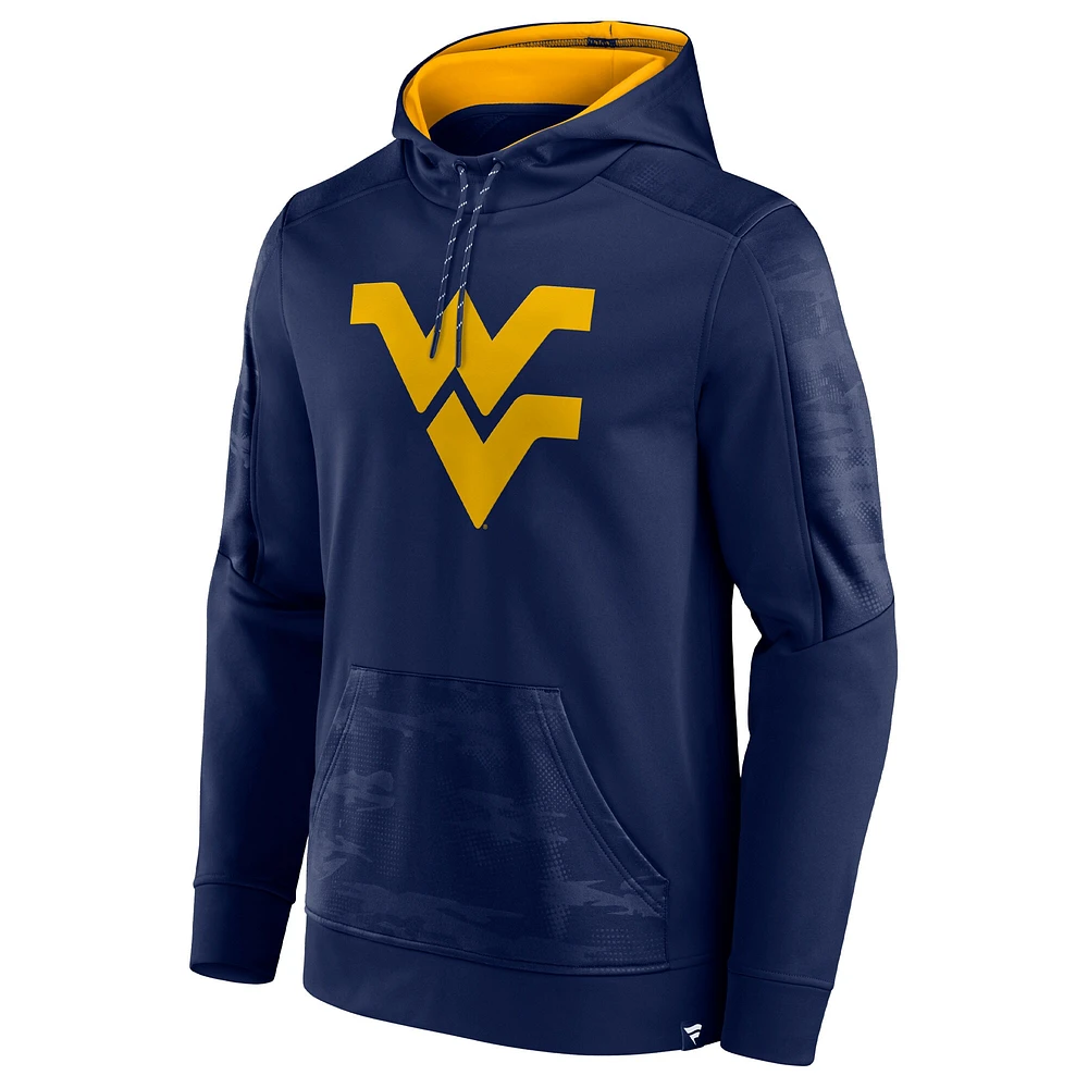 Men's Fanatics Navy West Virginia Mountaineers On The Ball Pullover Hoodie