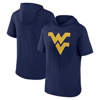 Men's Fanatics  Navy West Virginia Mountaineers Primary Logo Hoodie T-Shirt