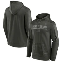 Men's Fanatics Olive West Virginia Mountaineers OHT Military Appreciation Guardian Pullover Hoodie