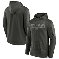 Men's Fanatics Olive West Virginia Mountaineers OHT Military Appreciation Guardian Pullover Hoodie