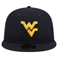 Men's New Era Navy West Virginia Mountaineers 59FIFTY Fitted Hat