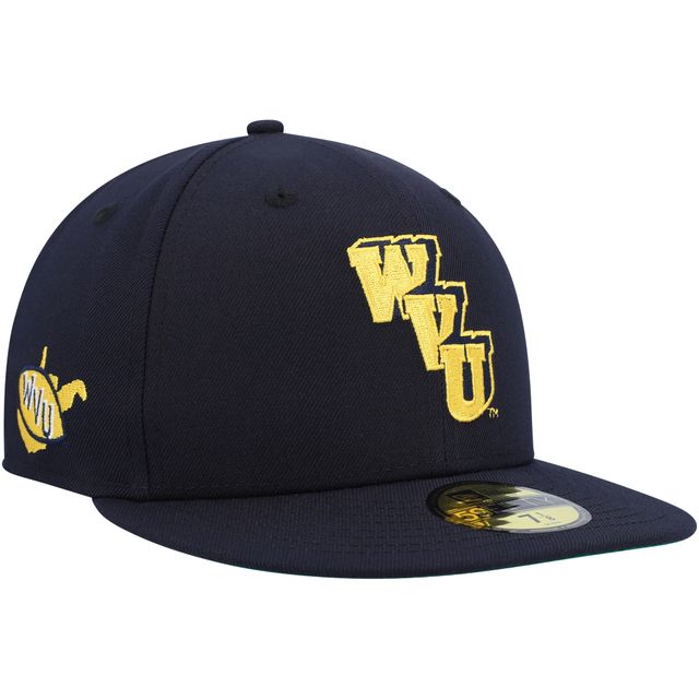 Casquette ajustée 59FIFTY pour homme bleu marine West Virginia Mountaineers Vault Multi New Era