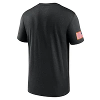 Men's Nike  Black West Virginia Mountaineers 2024 Military Appreciation Legend Performance T-Shirt