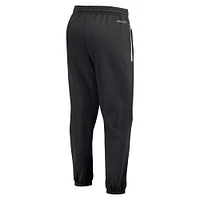 Men's Nike  Black West Virginia Mountaineers Basketball Travel Fleece Performance Pants