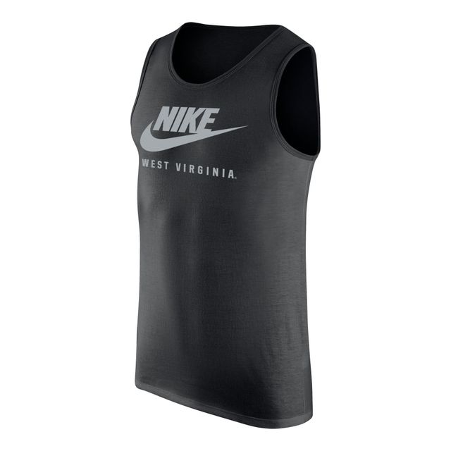 Débardeur à encolure dégagée Nike West Virginia Mountaineers Futura Performance pour homme - Noir