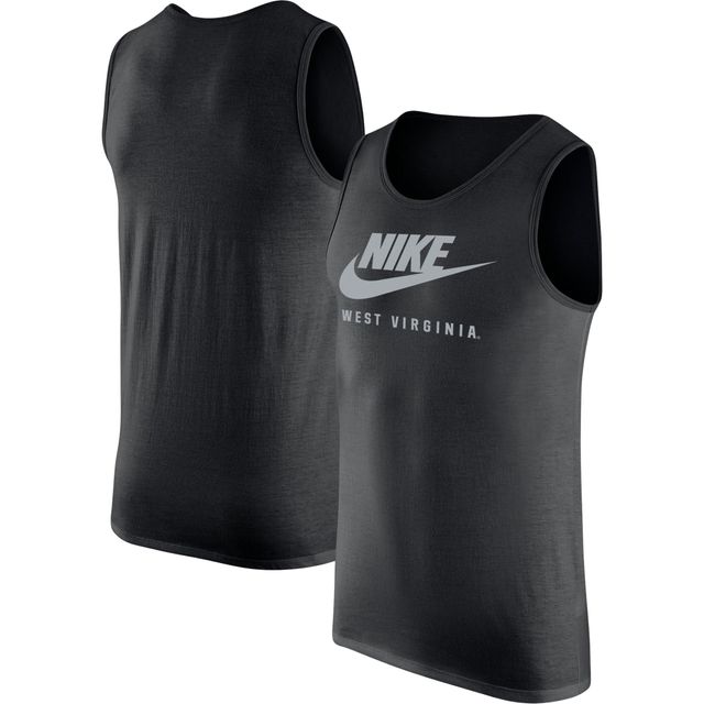 Débardeur à encolure dégagée Nike West Virginia Mountaineers Futura Performance pour homme - Noir