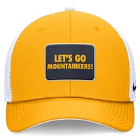 Men's Nike Gold/White West Virginia Mountaineers Local Rise Trucker Adjustable Hat