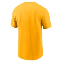 T-shirt Nike doré pour hommes des Mountaineers de Virginie-Occidentale Local Ultimate Chant