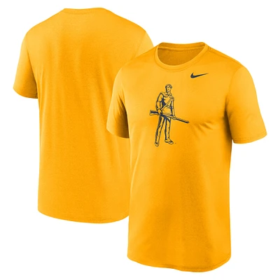 T-shirt Nike Gold pour homme avec logo alternatif Primetime Legend des West Virginia Mountaineers