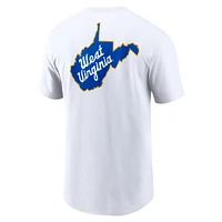 Men's Nike Jerry West White Virginia Mountaineers Warm Up T-Shirt