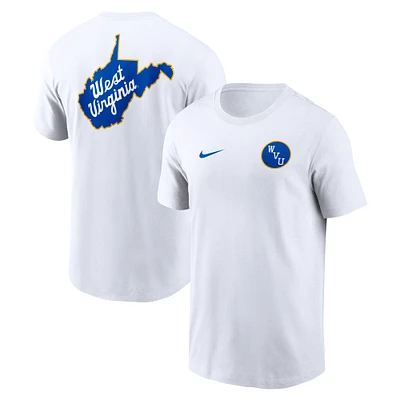 Men's Nike Jerry West White Virginia Mountaineers Warm Up T-Shirt