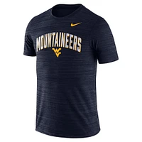 Men's Nike Navy West Virginia Mountaineers 2022 Game Day Sideline Velocity Performance T-Shirt