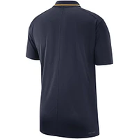 Polo Performance Nike West Virginia Mountaineers 2023 Coaches pour Homme - Bleu Marine