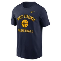 Men's Nike Navy West Virginia Mountaineers Basketball Icon T-Shirt
