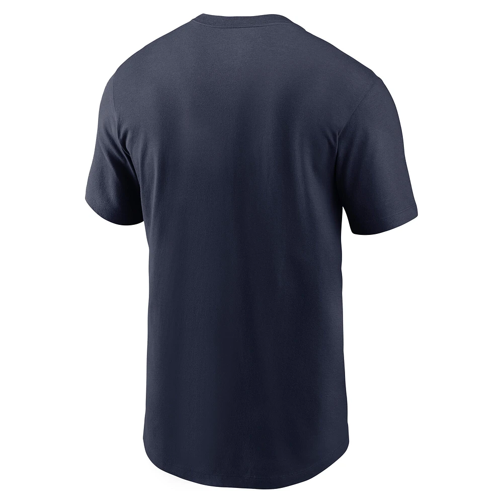 Men's Nike Navy West Virginia Mountaineers Legacy Football Icon T-Shirt