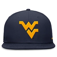 Men's Nike Navy West Virginia Mountaineers On-Field Pro Fitted Hat