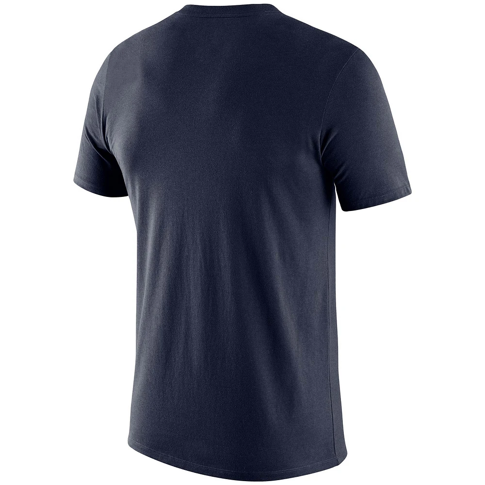 Men's Nike Navy West Virginia Mountaineers Retro Football Lockup Legend Performance T-Shirt