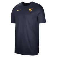 Haut de performance Nike West Virginia Mountaineers Sideline Coaches pour homme - Bleu marine