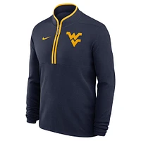 Men's Nike  Navy West Virginia Mountaineers Victory Performance Half-Zip Top