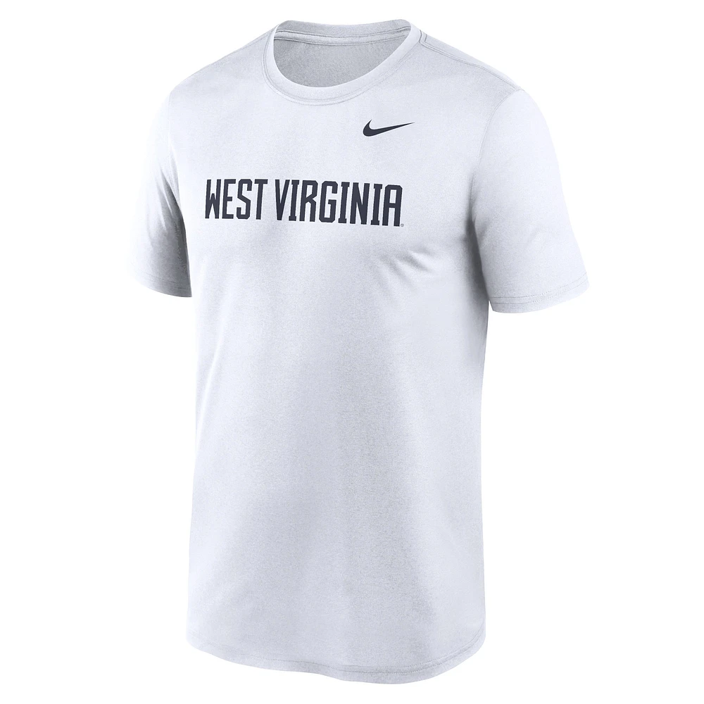Men's Nike White West Virginia Mountaineers Primetime Legend Wordmark T-Shirt