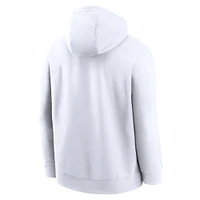 Sweat à capuche Nike West Virginia Mountaineers Statement Wordmark Lockup pour homme blanc