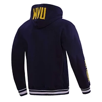 Men's Pro Standard Navy West Virginia Mountaineers Classic Stacked Logo Pullover Hoodie
