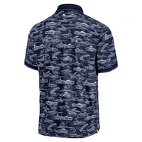 Men's Tommy Bahama Navy West Virginia Mountaineers Sport Bay View IslandZone Polo