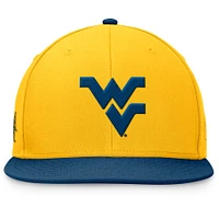 Men's Top of the World Gold/Navy West Virginia Mountaineers Rally Two-Tone Fitted Hat