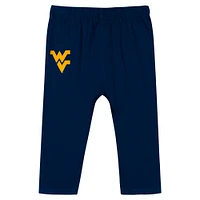 Newborn & Infant West Virginia Mountaineers Double Up Long Sleeve Bodysuit Pant Set