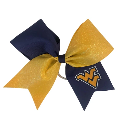 USA WVU NAVY JUMBO GLITTER VINYLE PONEY ACCHAISCU