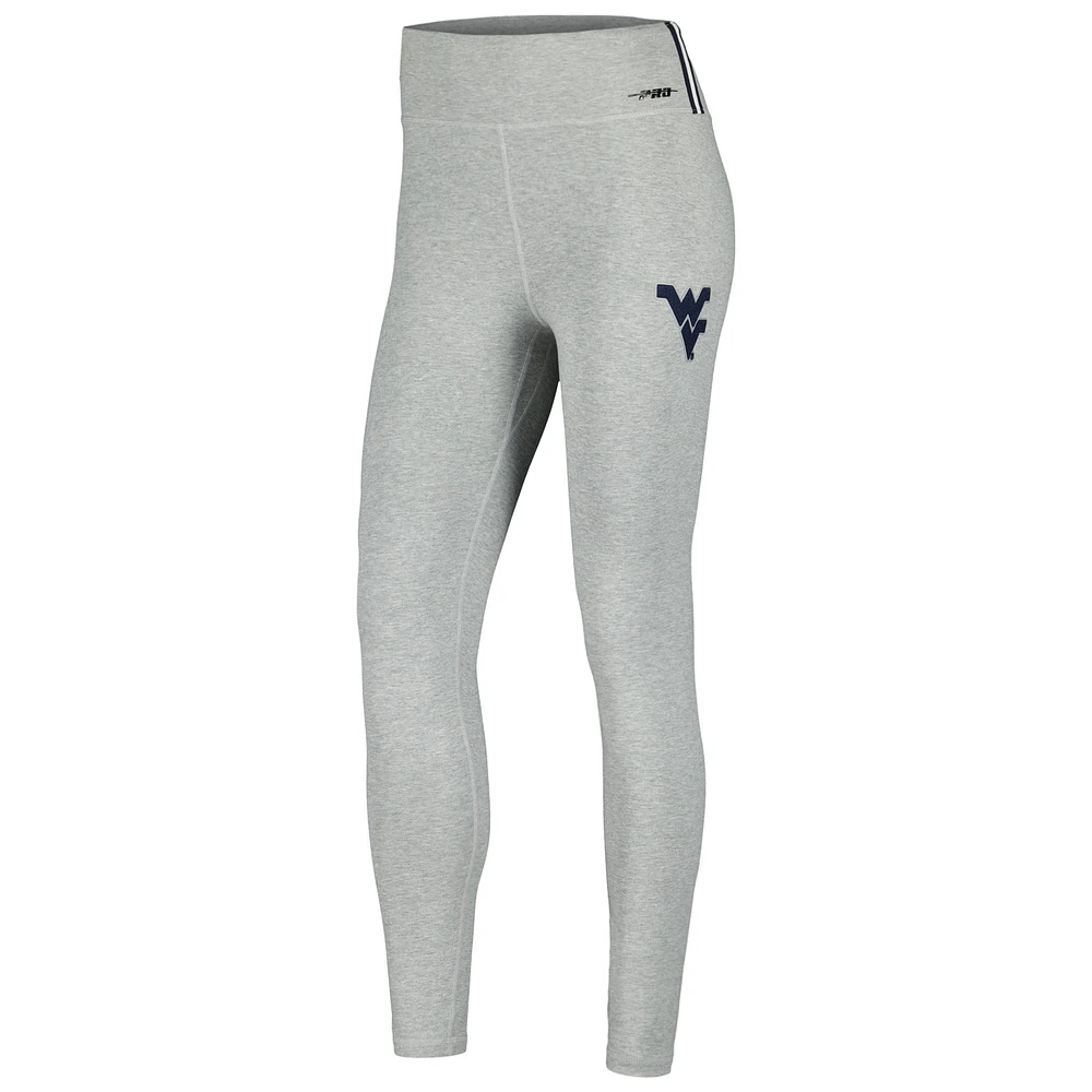 Legging classique en jersey à 3 coups pour femmes, gris chiné, West Virginia Mountaineers