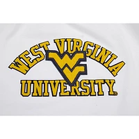 Women's Pro Standard White West Virginia Mountaineers Classic Three-Hit Boxy Cropped T-Shirt